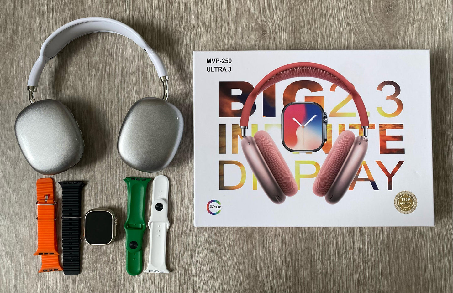 COMBO RELOJ SMARTWATCH ULTRA 3 + DIADEMA