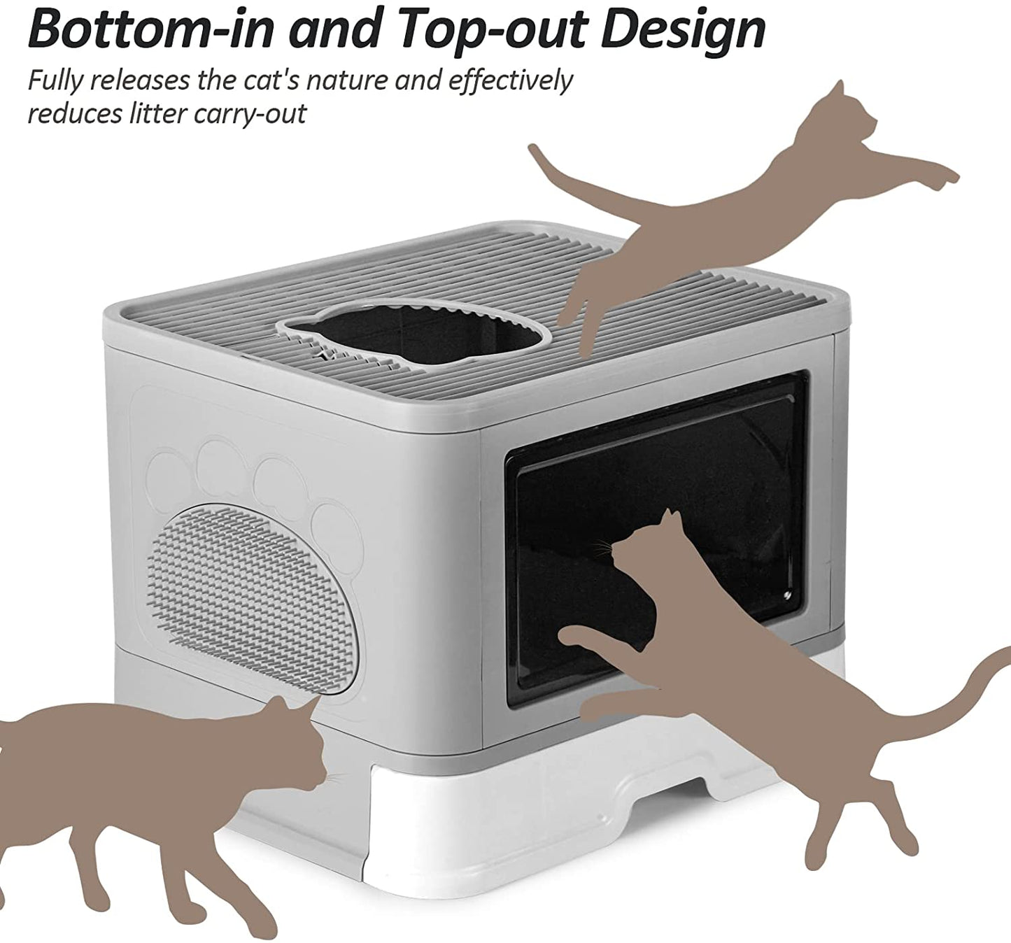 CAJA DE ARENA PLEGABLE PARA GATOS