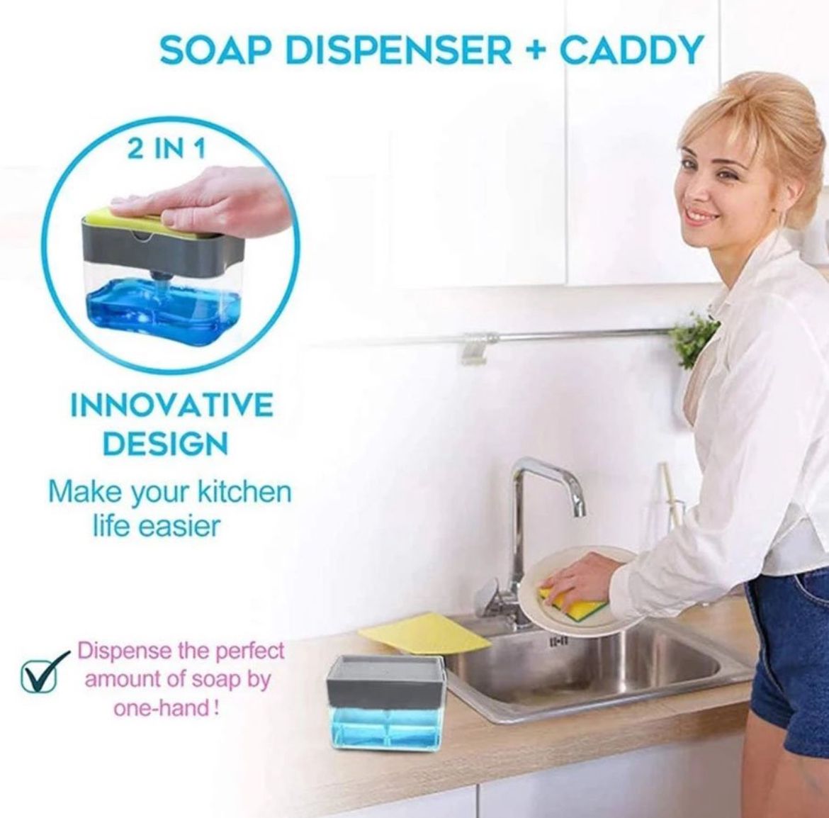 ESPONJA DISPENSADORA DE JABON LIQUIDO