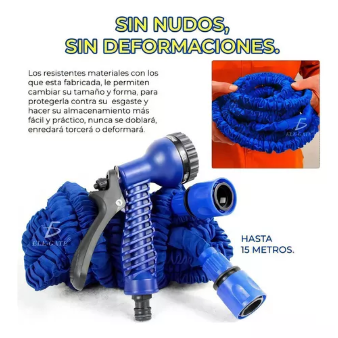 MANGUERA EXPANDIBLE FLEXIBLE 15 METROS
