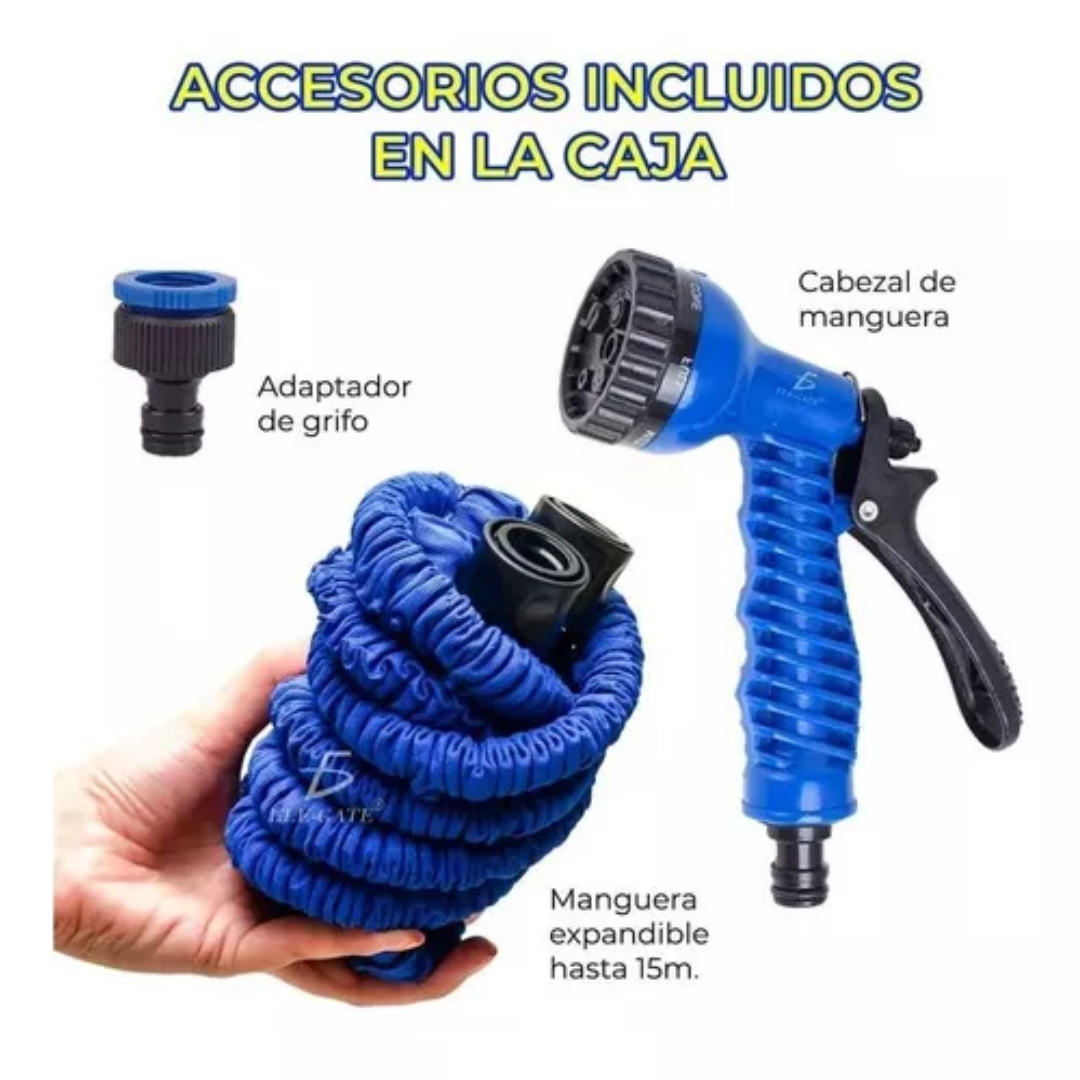 MANGUERA EXPANDIBLE FLEXIBLE 15 METROS
