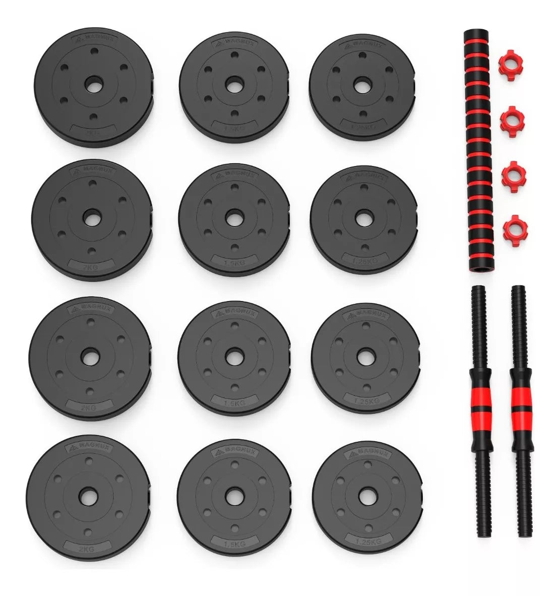 KIT DE PESAS 20 MANCUERNAS