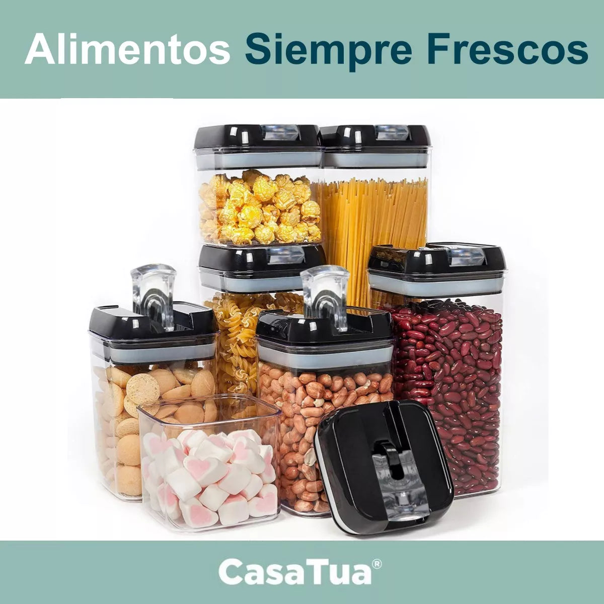 SET RECIPIENTES PARA COMIDA X 7 PIEZAS