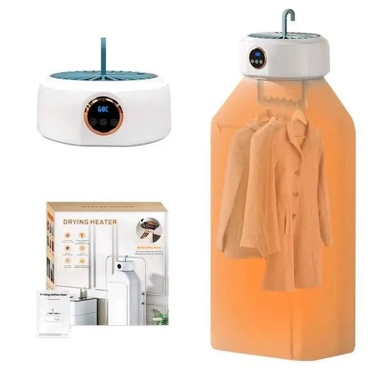 SECADORA DE ROPA PORTATIL PLEGABLE ELECTRICA