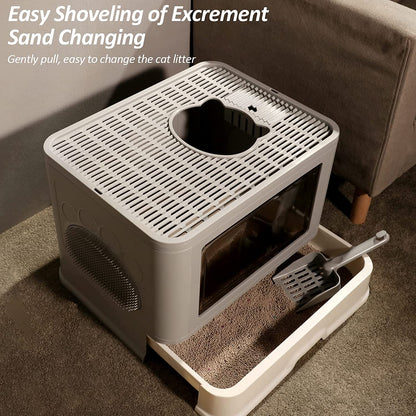 CAJA DE ARENA PLEGABLE PARA GATOS