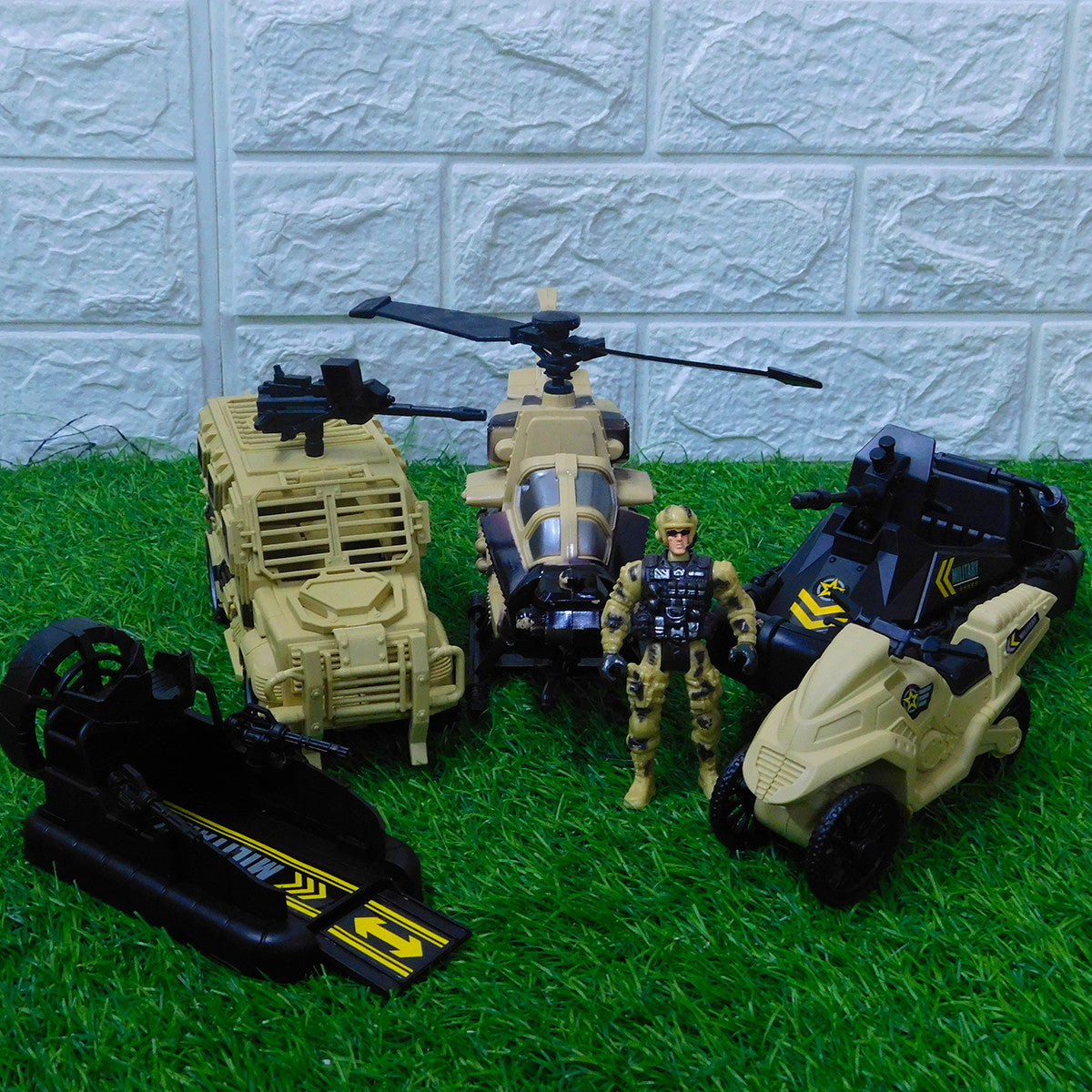 SET VEHICULOS MILITARES X5 HW-M223-8