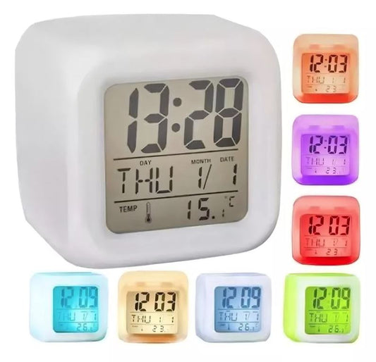 RELOJ DESPERTADOR DIGITALCON LUCES