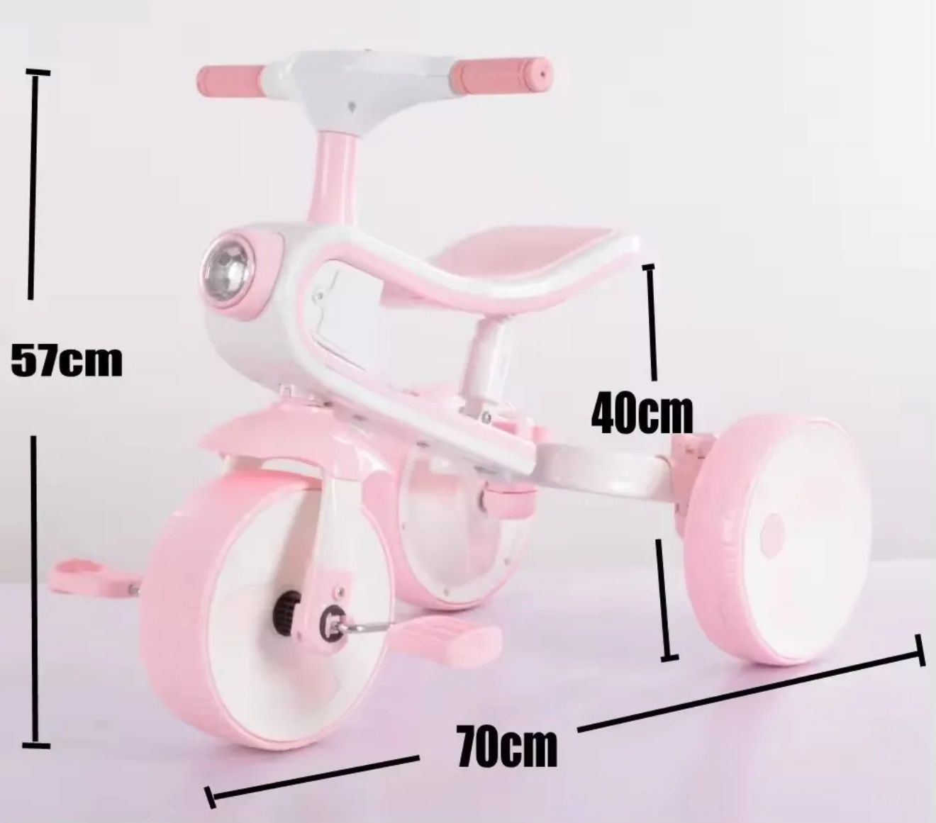 TRICICLO CONVERTIBLE CON LUCES Y MUSICA